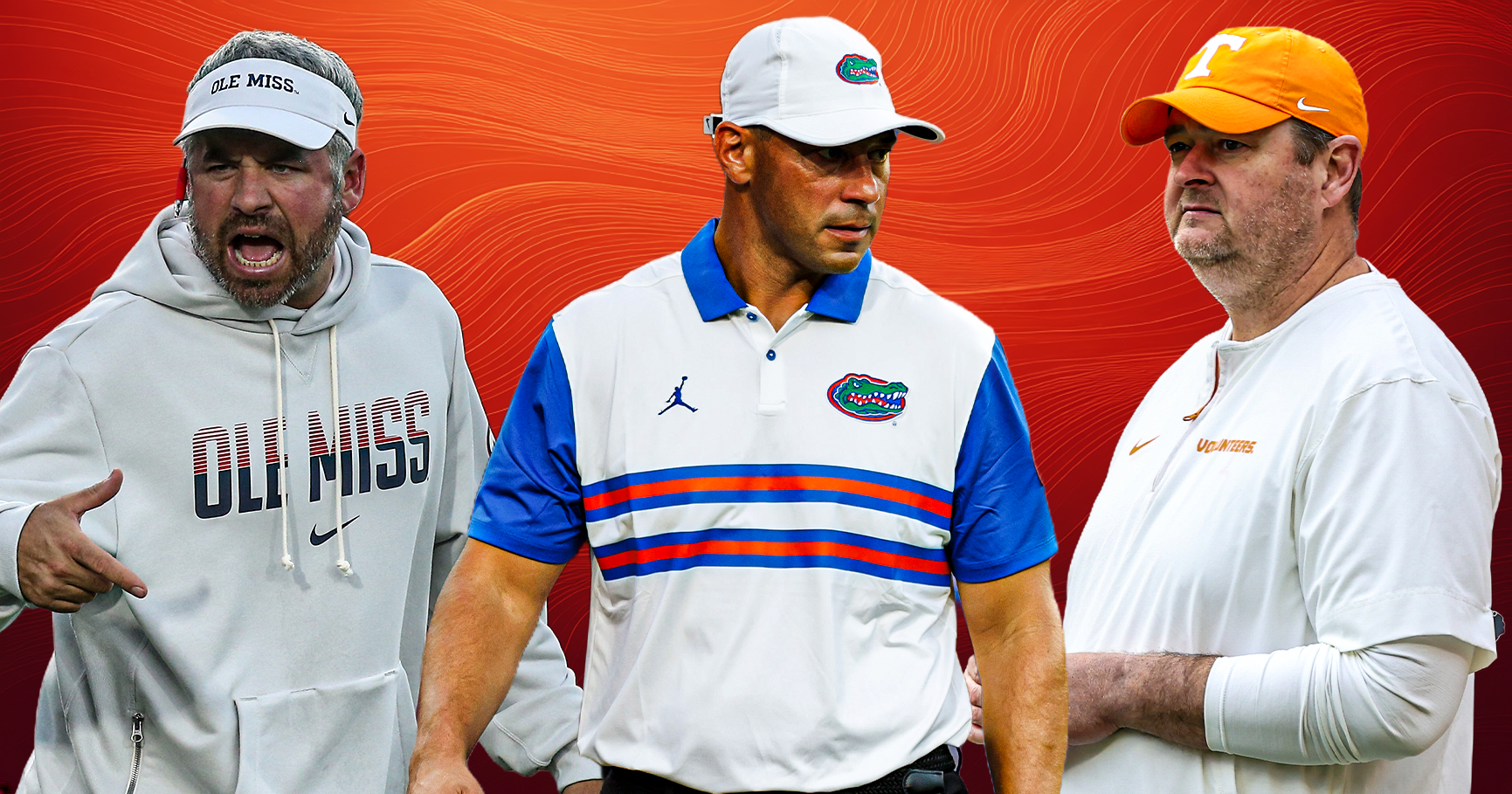 Pete Golding, Jon Sumrall, Josh Heupel