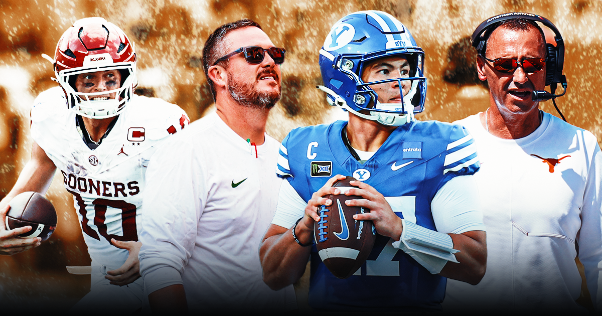 John Mateer, Dan Lanning, Bear Bachmeier, Steve Sarkisian