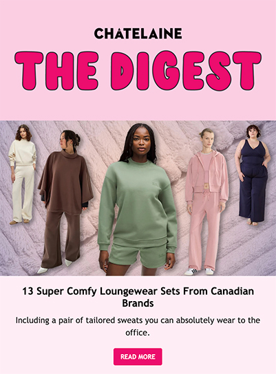 A screen grab of a newsletter with a pink heading that says The Digest.
