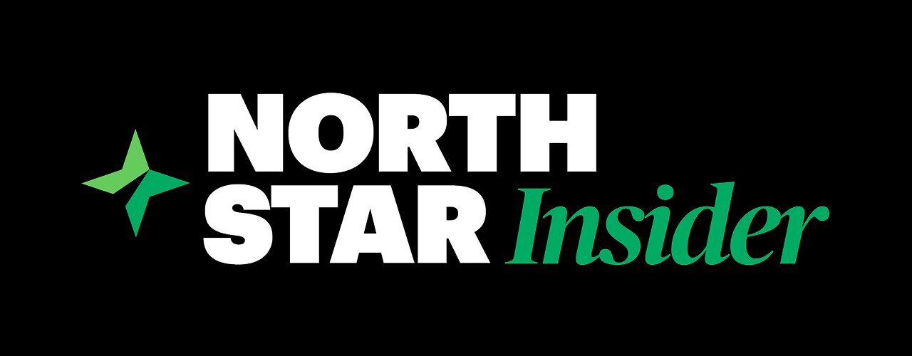 North Star Insider logo with a green star icon on a black background