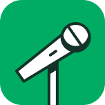 Microphone on stand