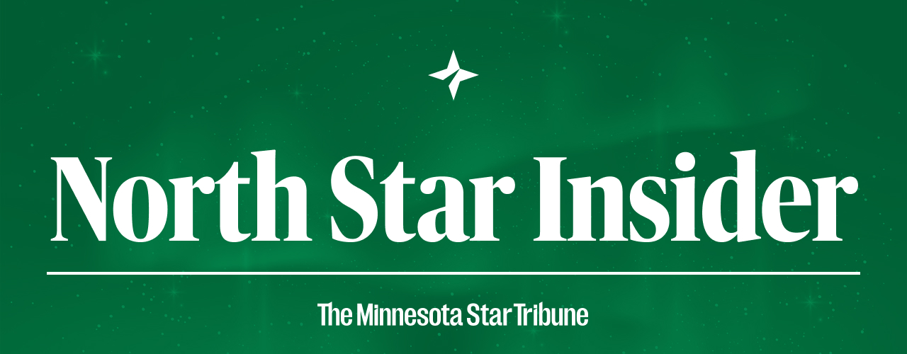 Logo on a green background reading ‘North Star Insider’ with a stylized star symbol above and ‘The Minnesota Star Tribune’ at the bottom.