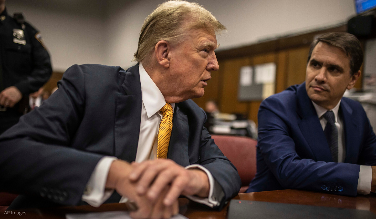 President Trump and Todd Blanche