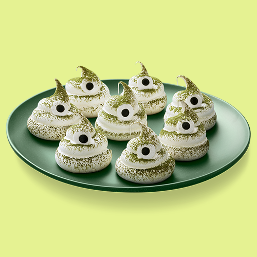 Matcha Monster Meringues