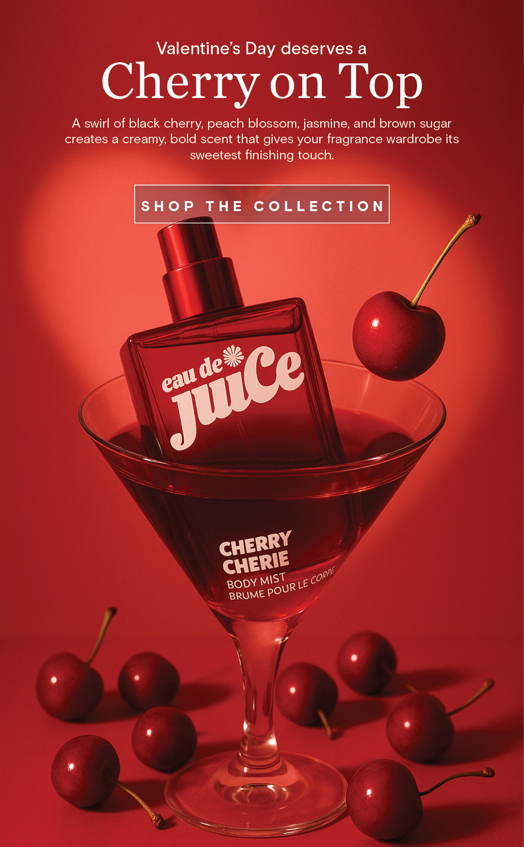 Image of Cherry Cherie fragrance with cherries in a martini glass