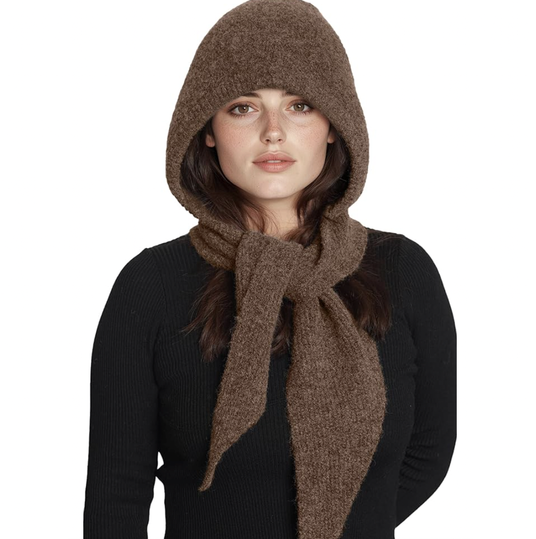 hooded scarf
