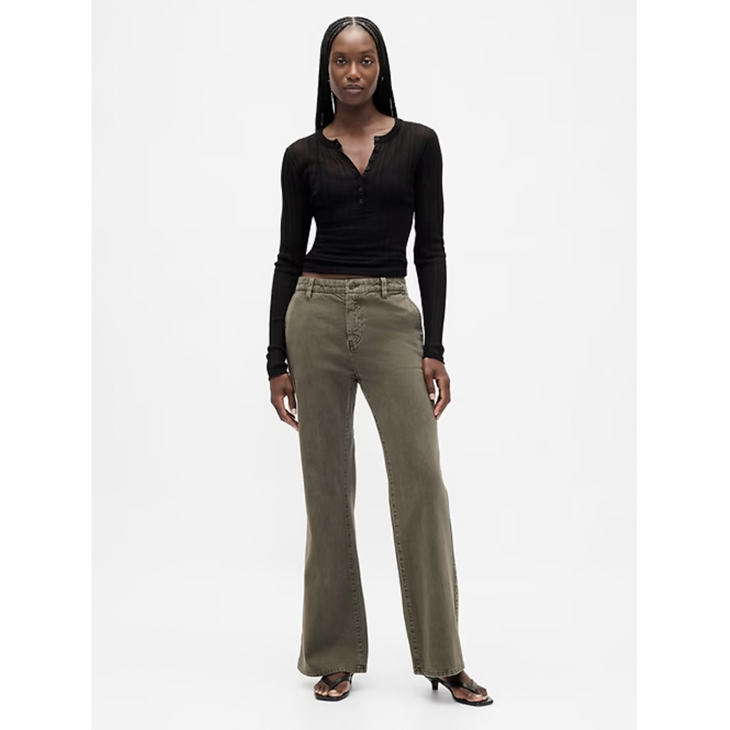 gap low rise khakis