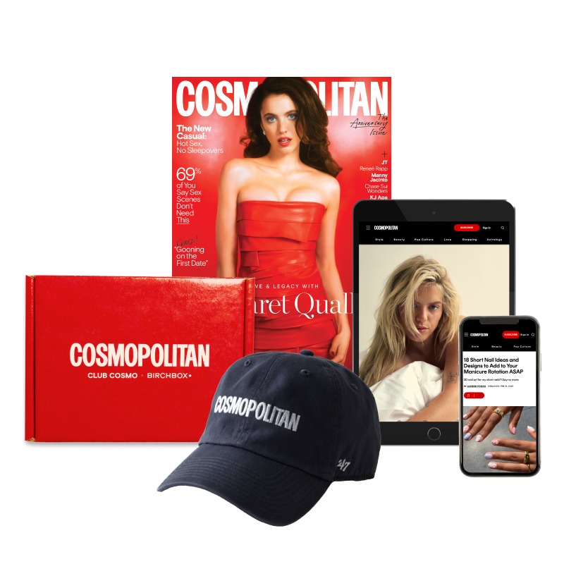 Birchbox, Cosmopolitan cap, annual print magazine subscription, unlimited digital access, and so much more