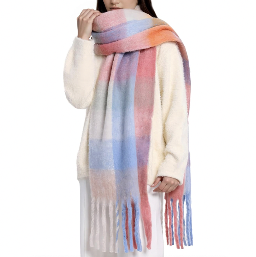 colorful winter scarf