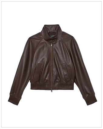 REISS  Eloise Funnel Neck Bomber Jacket
