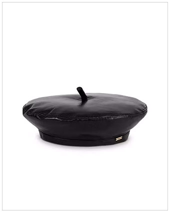 EUGENIA KIM Carter Leather Beret With Stem