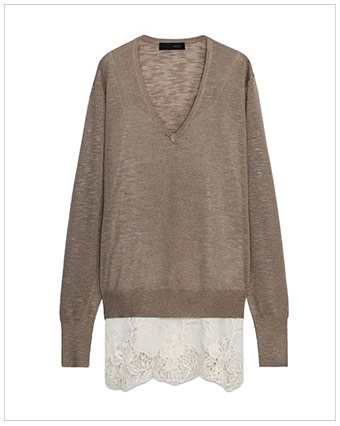 ZARA Combined Knit Sweater