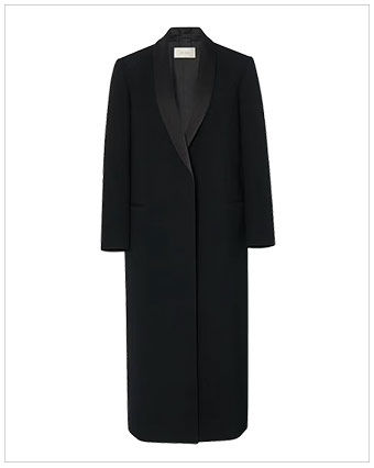 THE ROW Erdene Single-Breasted Wool Long Coat