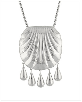 JUJU VERA Petra Sterling Silver Shell Necklace