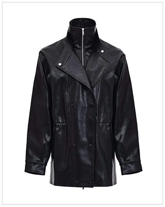 SOURCE UNKNOWN High Collar Jacket