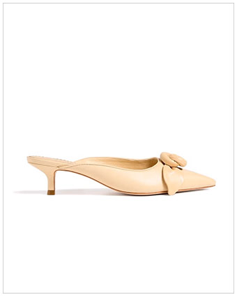 CINQ À SEPT Layla Knotted Rose Mules