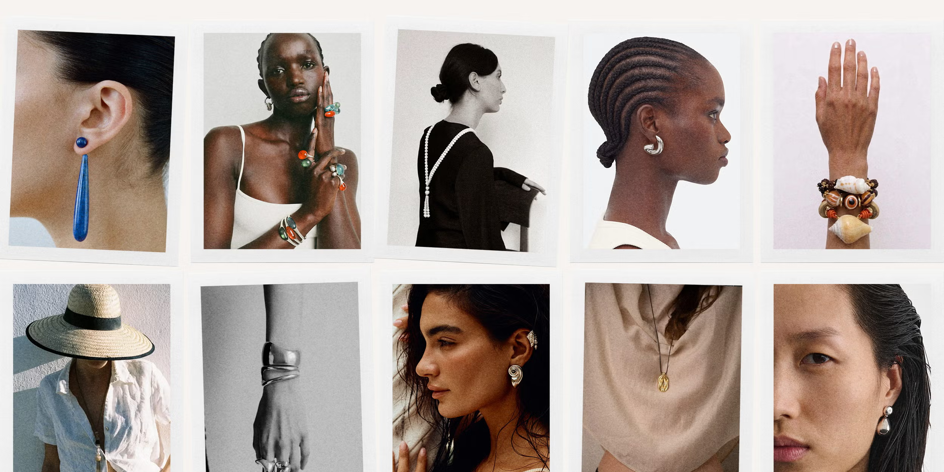 multiple models showcasing multiple jewelry styles