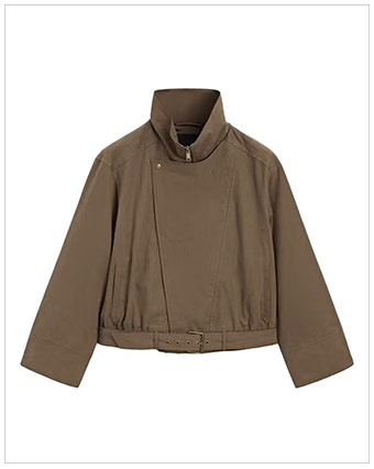 MASSIMO DUTTI Cotton Blend Jacket