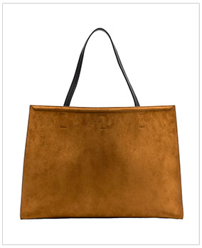 PHEOBE PHILO Large Slouch Cabas Suede Tote Bag