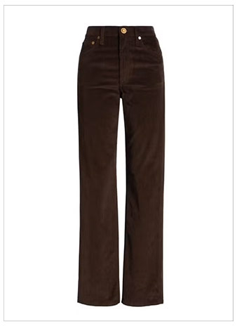 RAG & BONE Harlow Corduroy Straight Leg Pants