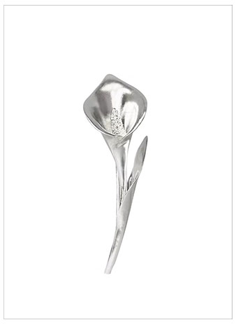 ALEGORIA JEWELLERY Calla Silver Brooch