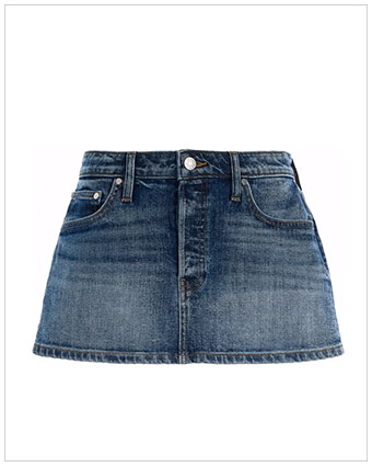 EB DENIM Cherry Denim Mini Skirt