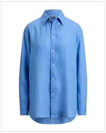 POLO RALPH LAUREN Oversize Fit Linen Shirt