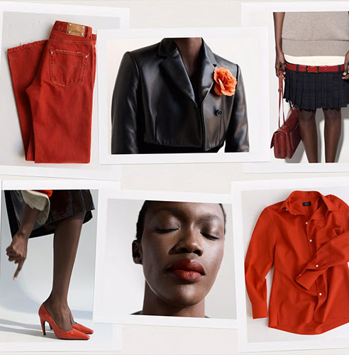 Pops of red