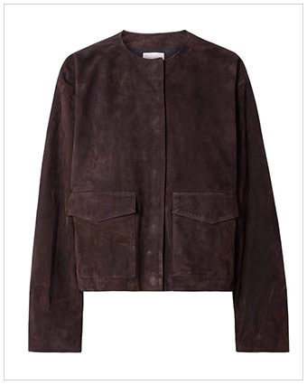 ST. AGNI Utility Cocoon Suede Jacket