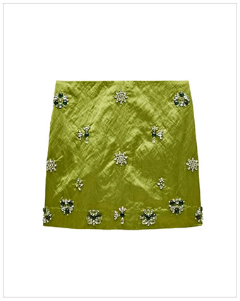 J.CREW Fairfax Embellished Mini Skirt