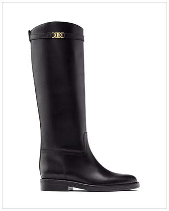 MASSIMO DUTTI Leather Riding Boots