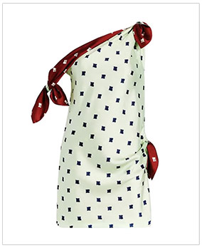 MARINA MOSCONE Floral Tabard Tie Tunic