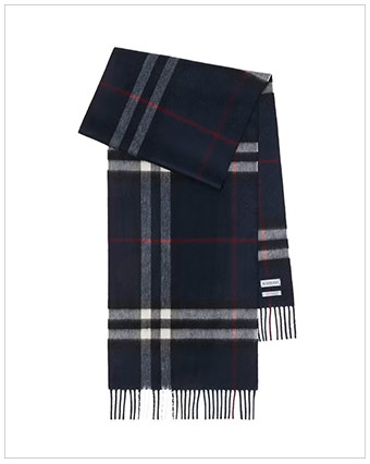 BURBERRY Check Cashmere Scarf