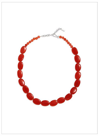 COMPLETEDWORKS Red Agate Necklace