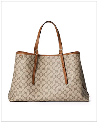 GUCCI Emblem Maxi Tote Bag