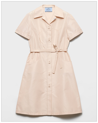 Prada Faille Shirt Dress
