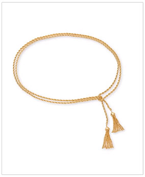 LELE SADOUGHI Rope Tassel Belt