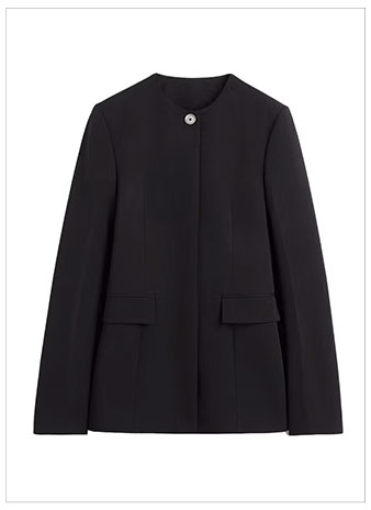TOTEME Collarless Cinched Jacket
