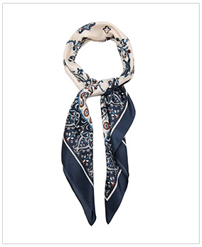 MANGO Paisley Satin Scarf