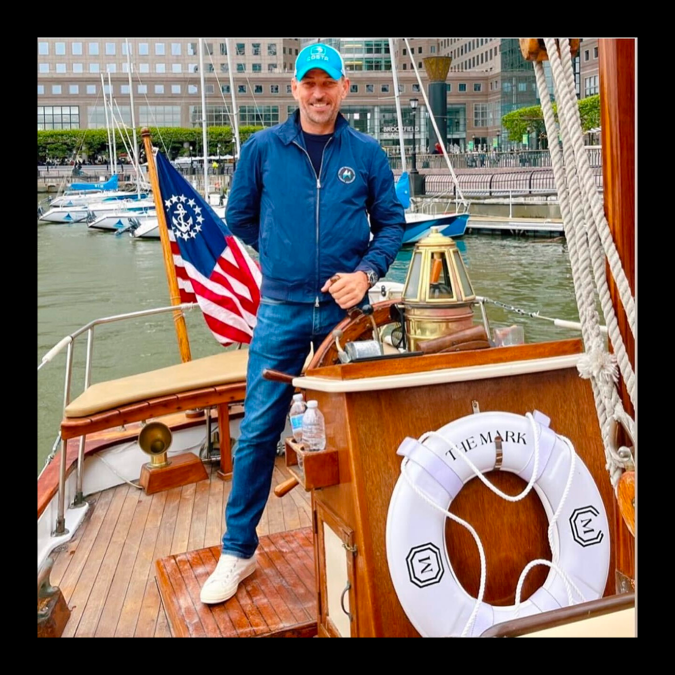 Nick Sullivan on a classic Sailboat