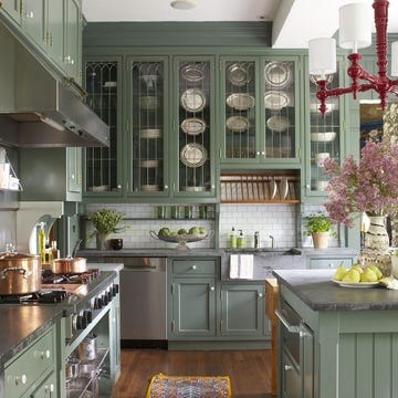 green kitchen