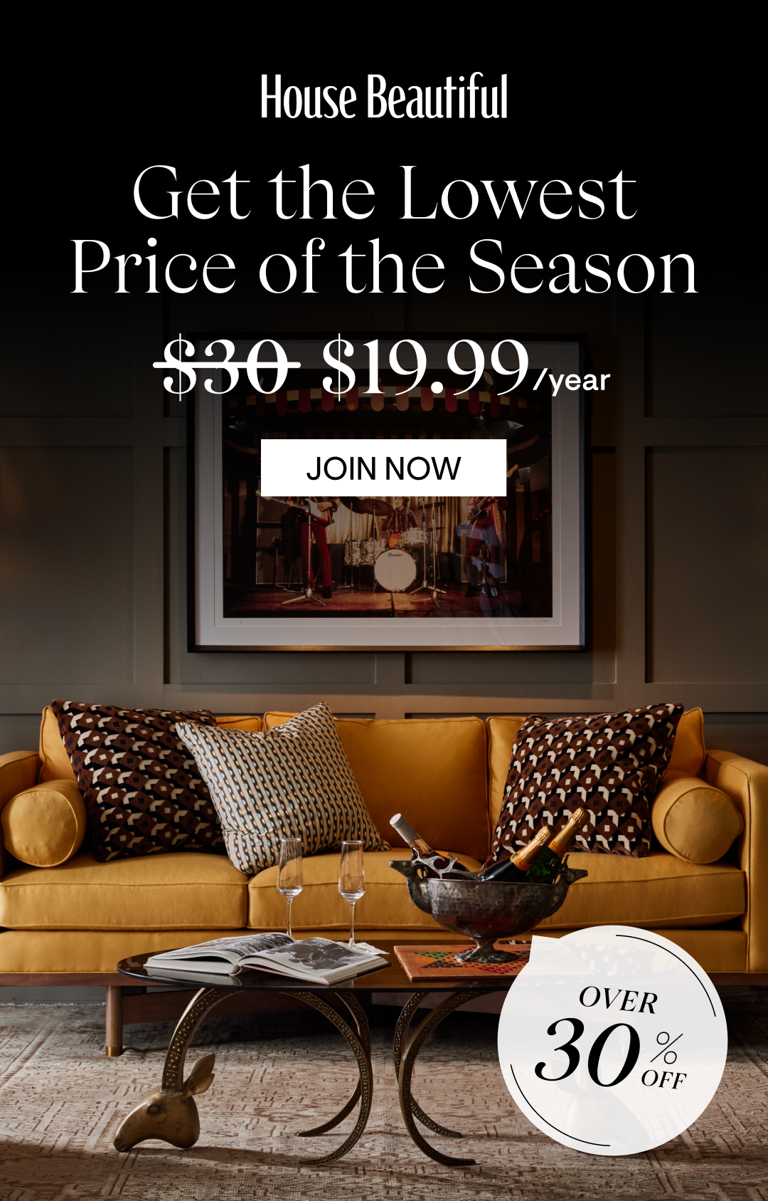Get the lowest price of the season for House Beautiful, only $19.99 per year