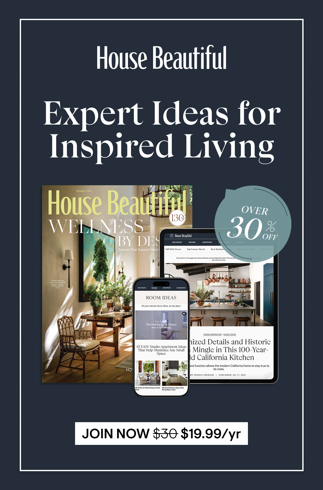 Over 30% Off: Expert Ideas for Inspired Living