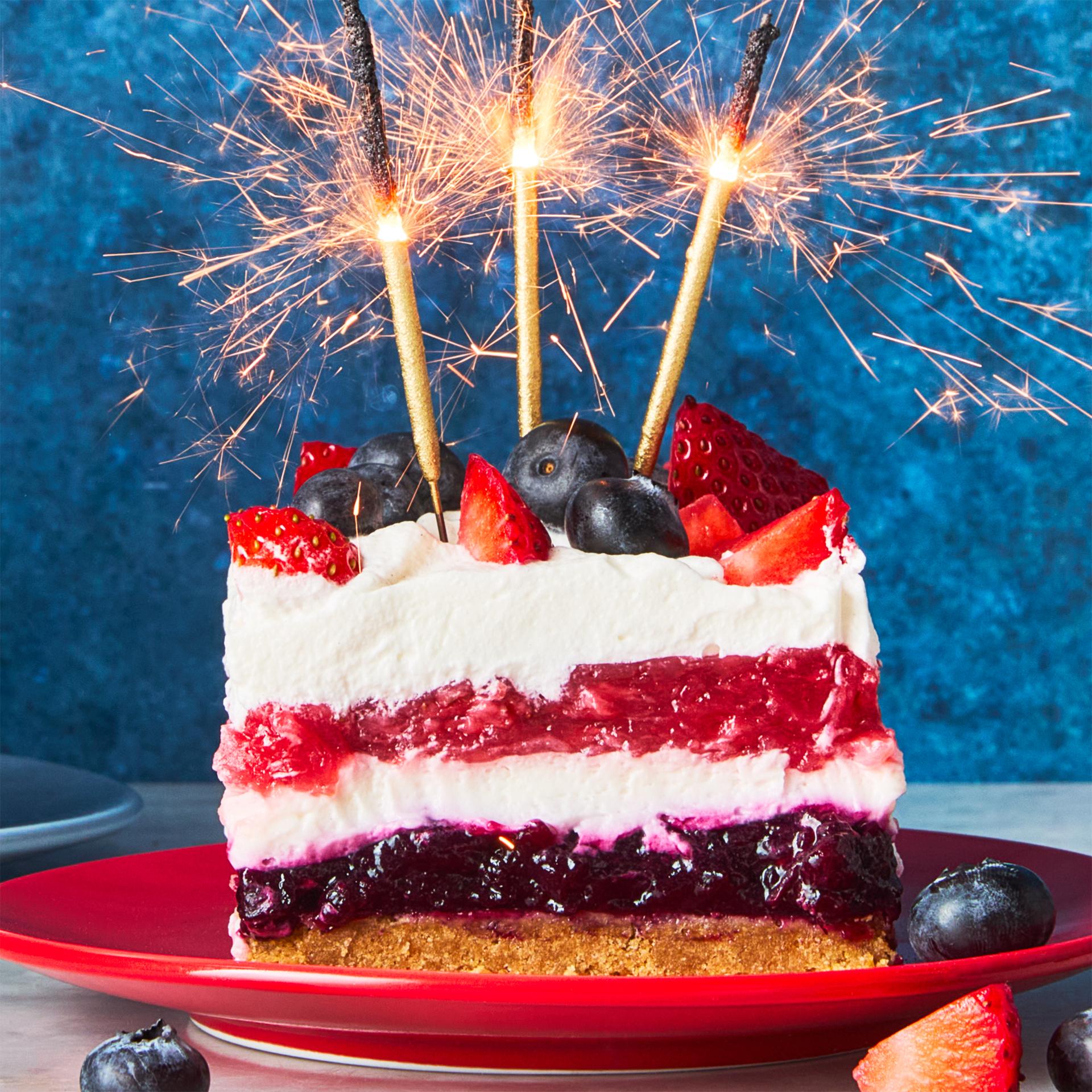 Red, White & Blue Cheesecake Lasagna Red, White & Blue Cheesecake Lasagna