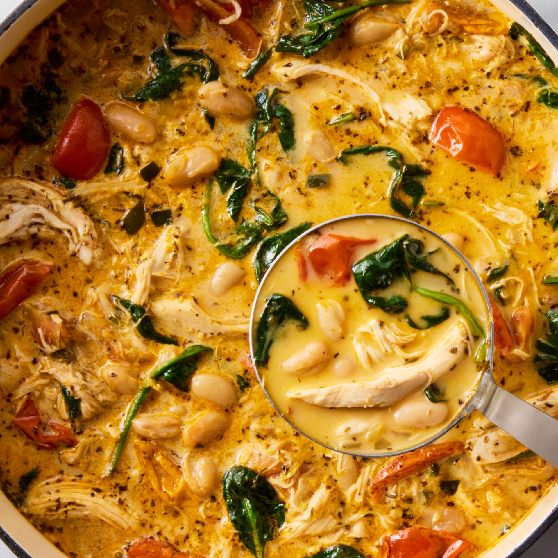 tuscan white chicken chili