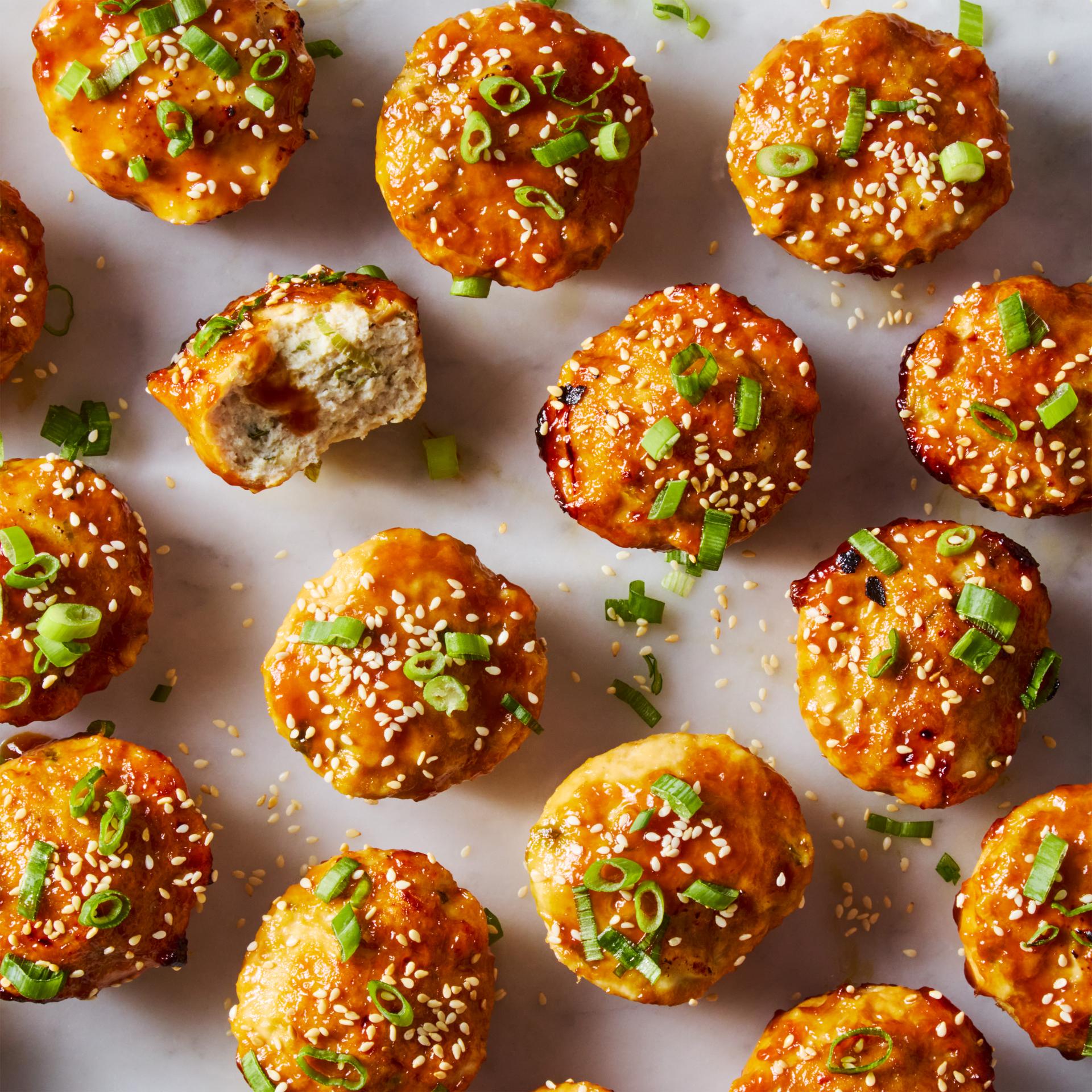 Teriyaki Meatloaf Bites