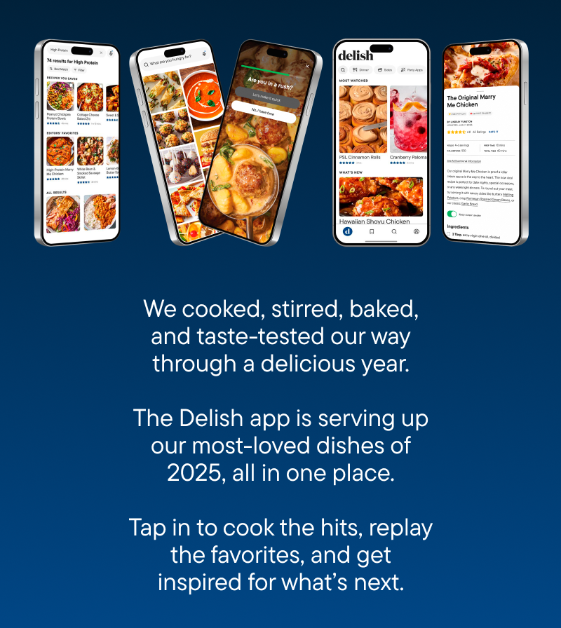 images of phone screens showing different recipes