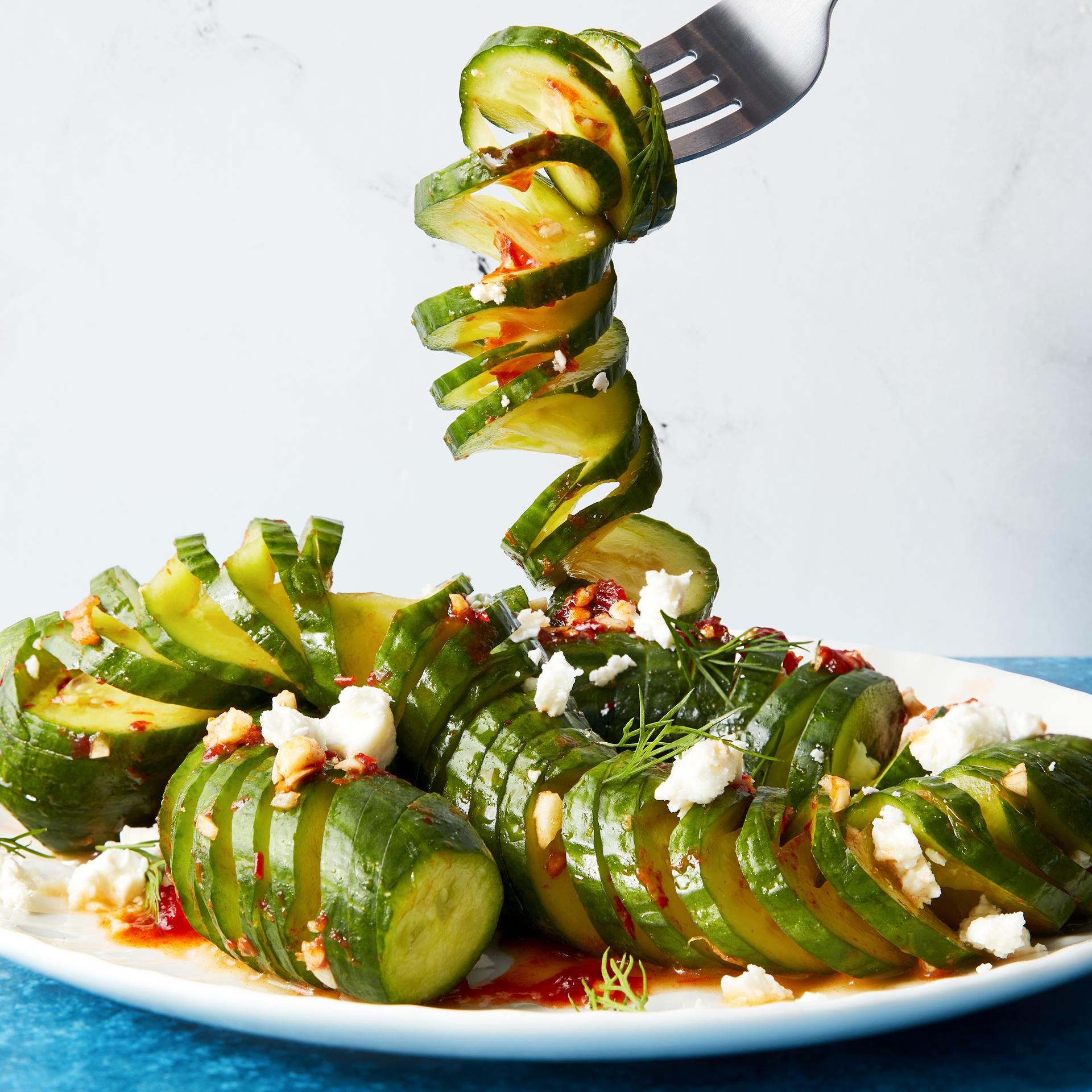 Viral Spiral Cucumber Salad Viral Spiral Cucumber Salad