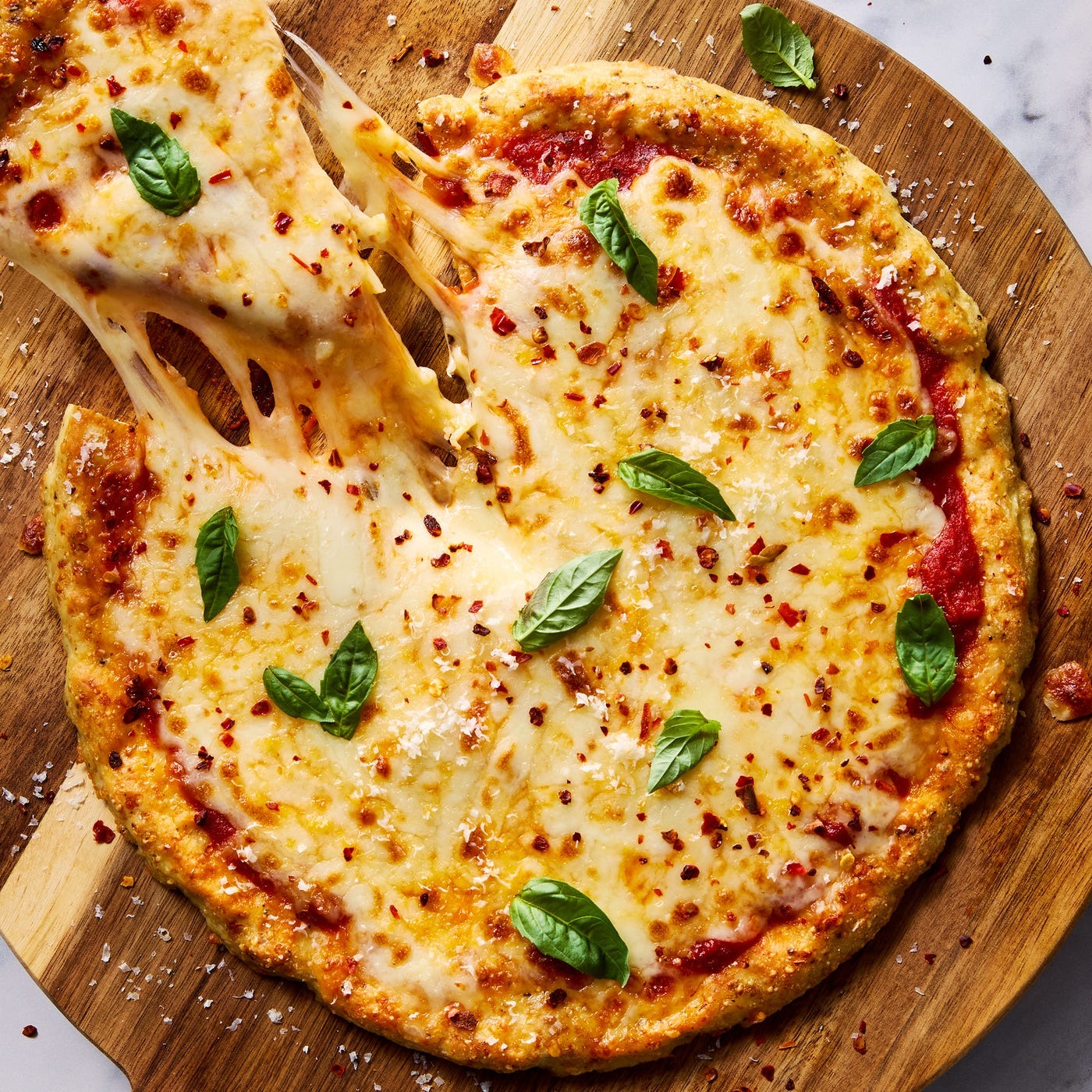 High-Protein Chicken Parm Pizza