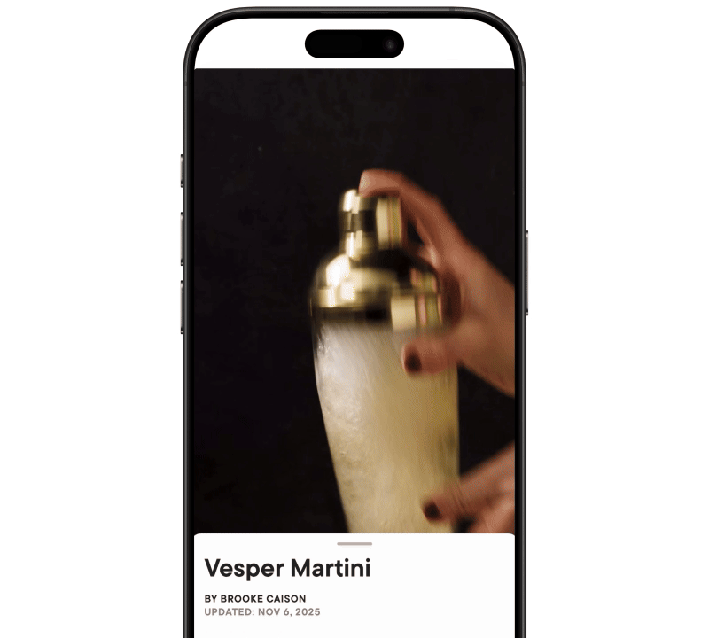 Vesper Martini - on the Delish App